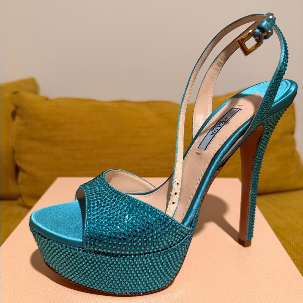 Prada crystal platforms - image 1